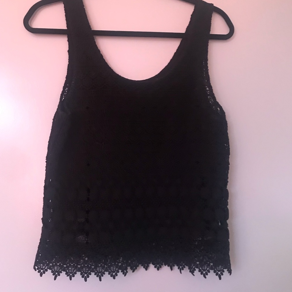 Top Shop Black Lace Tank (4)
